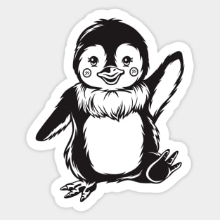 Holiday Penguin Sticker